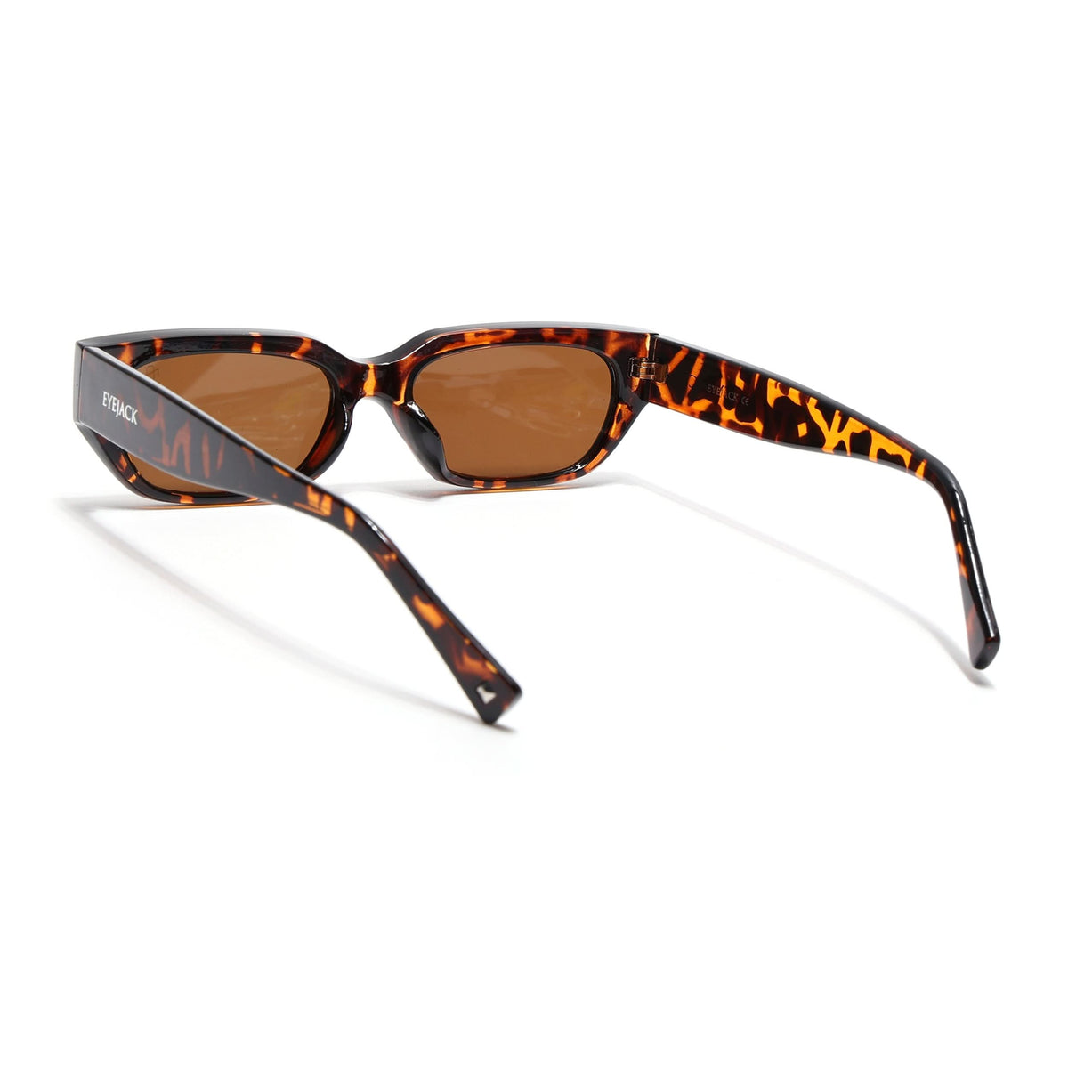 Eyejack Demi Brown Rectangle Sunglasses for Men and Women - Style L988 - view 6