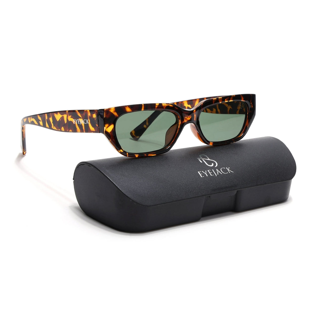 Eyejack Demi Brown Rectangle Sunglasses for Men and Women - Style L989 - view 8