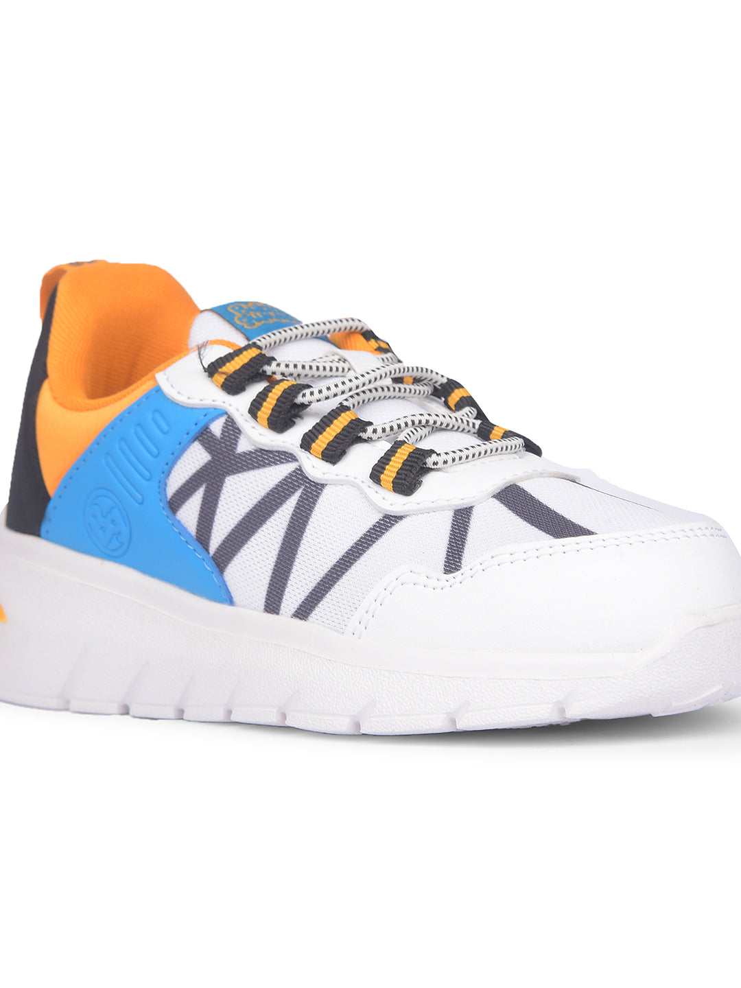 Bubblegummers Boy's White Casual Lace-up Shoes - White - View 5