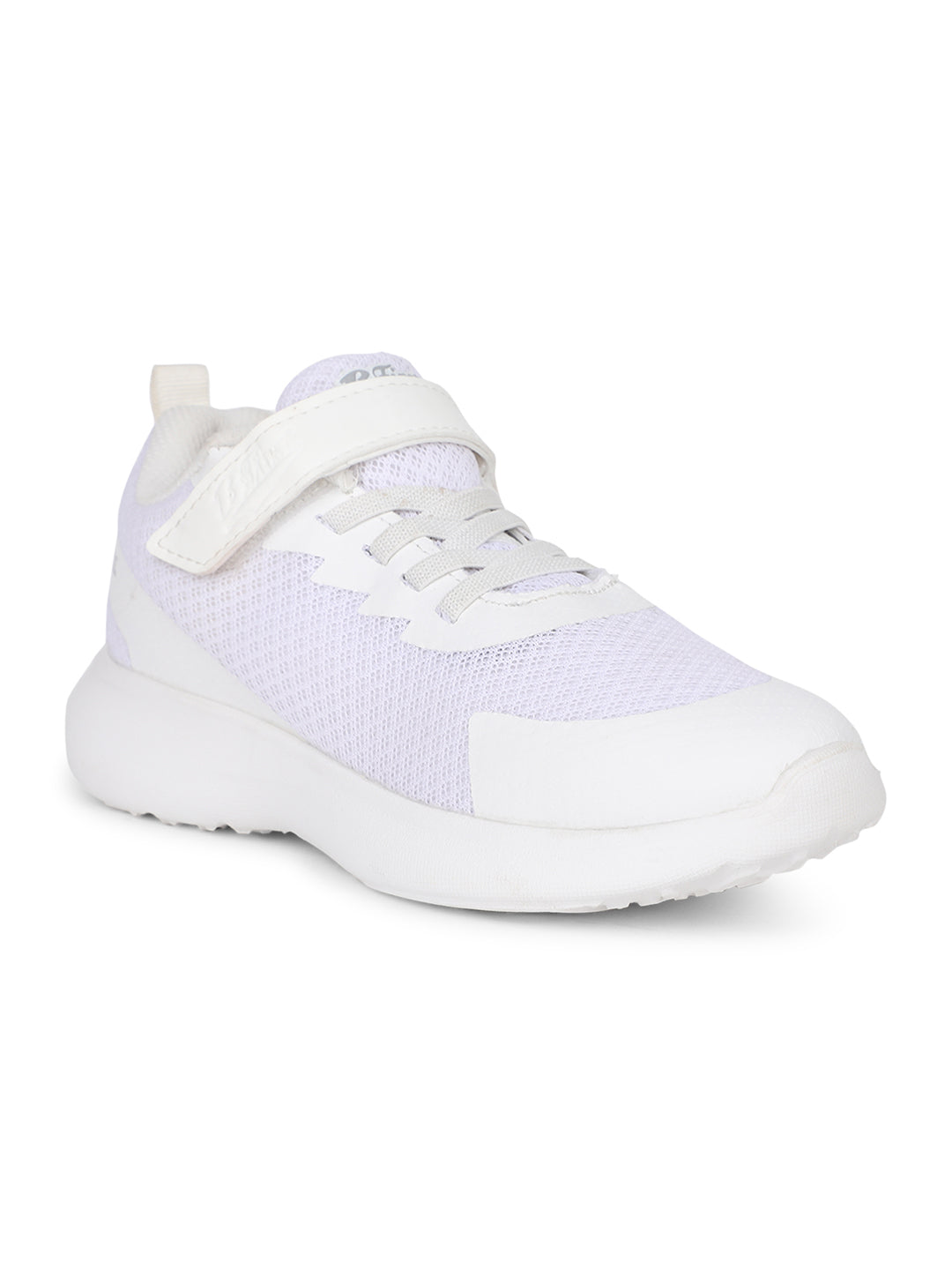 Bata Kids Unisex White Velcro Strap School Shoes - White - View 1