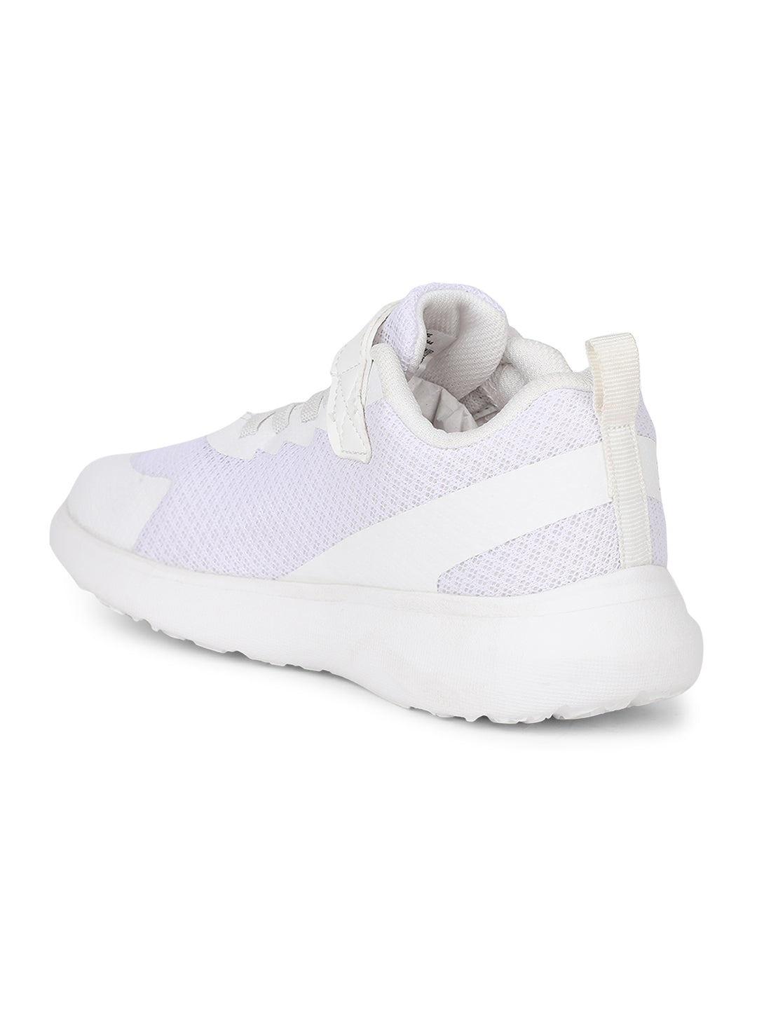 Bata Kids Unisex White Velcro Strap School Shoes - White - View 3