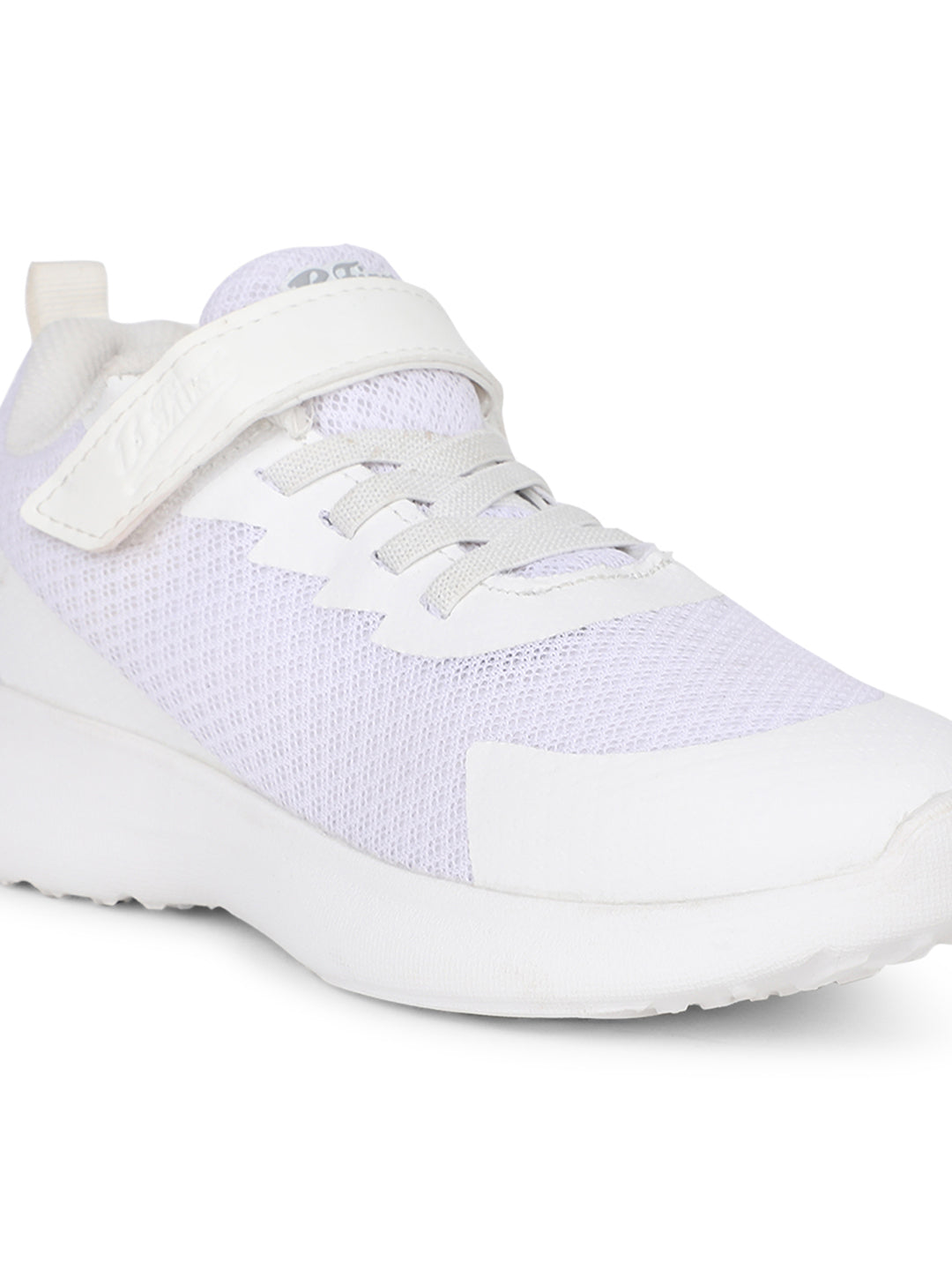Bata Kids Unisex White Velcro Strap School Shoes - White - View 5