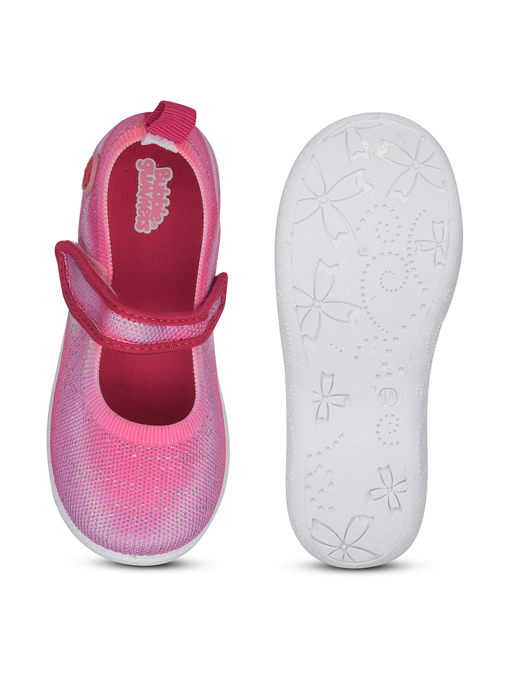 Bubblegummers Girl's Neon-Pink Casual Ballerina - Neon-Pink - View 4