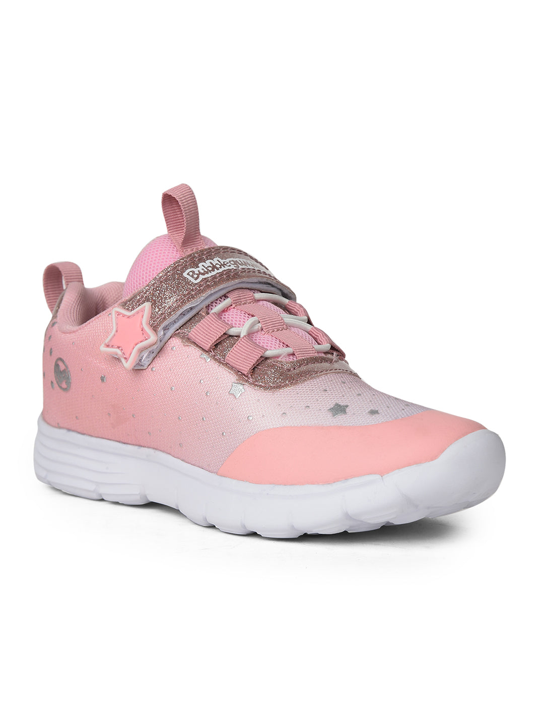 Bubblegummers Girl's Pink Velcro Strap Casual Shoes - Pink - View 1