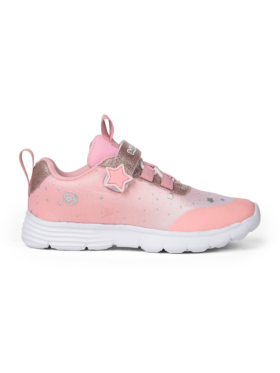 Bubblegummers Girl's Pink Velcro Strap Casual Shoes - Pink - View 2