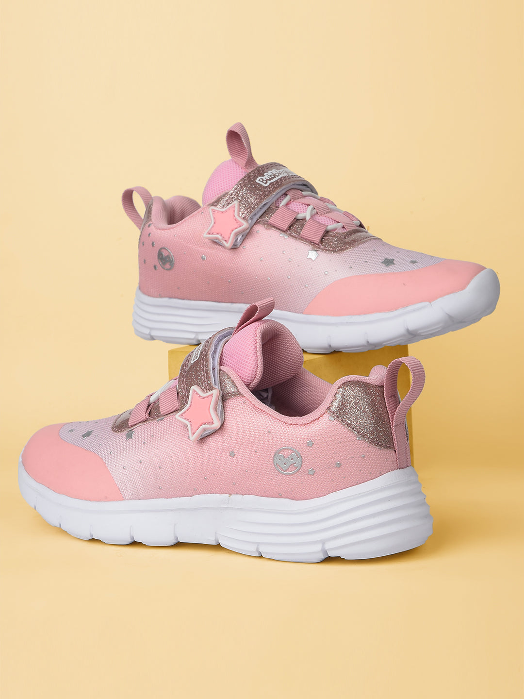 Bubblegummers Girl's Pink Velcro Strap Casual Shoes - Pink - View 6