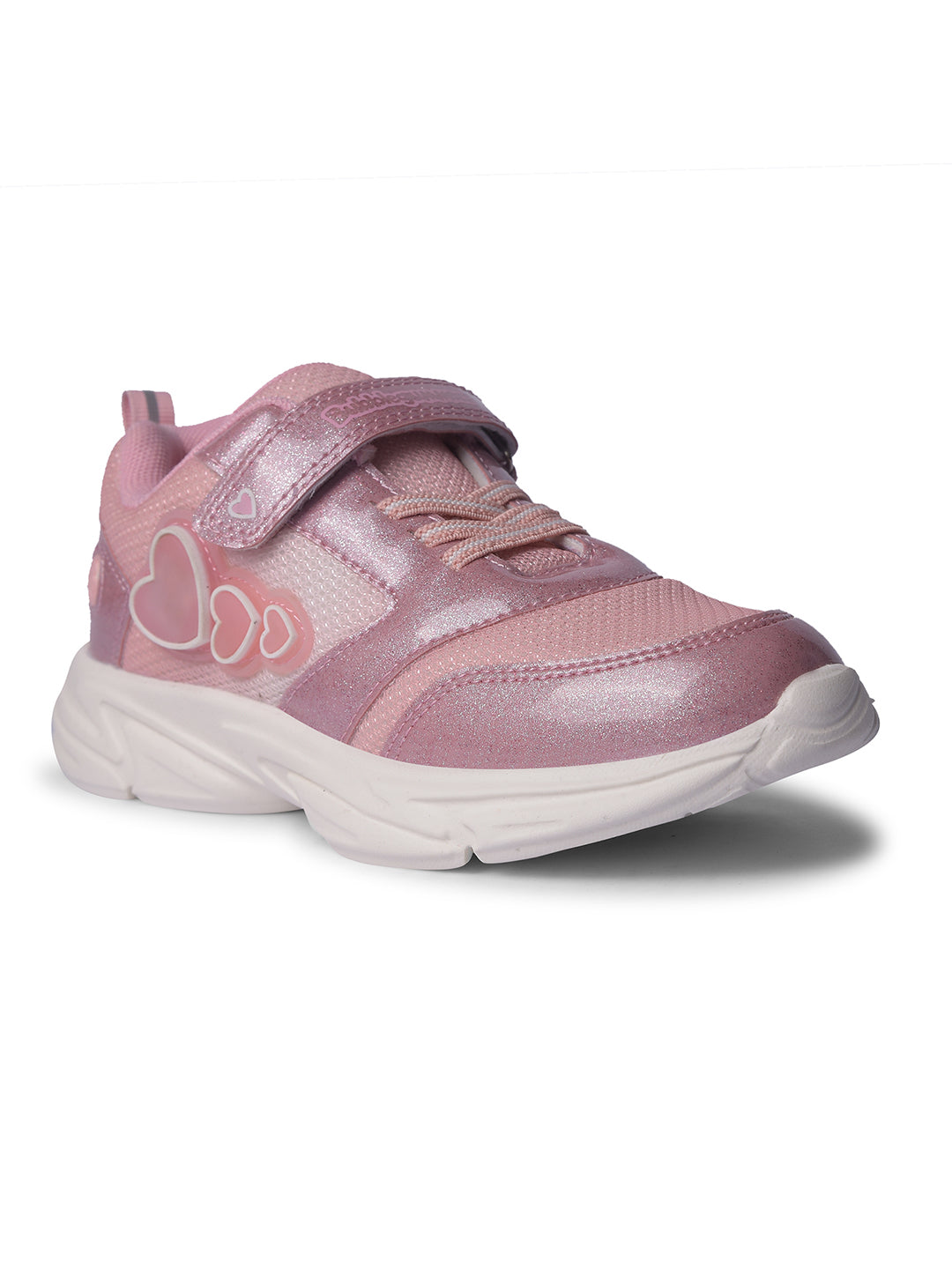 Bubblegummers Girl's Pink Casual Velcro Strap Shoes - Pink - View 1