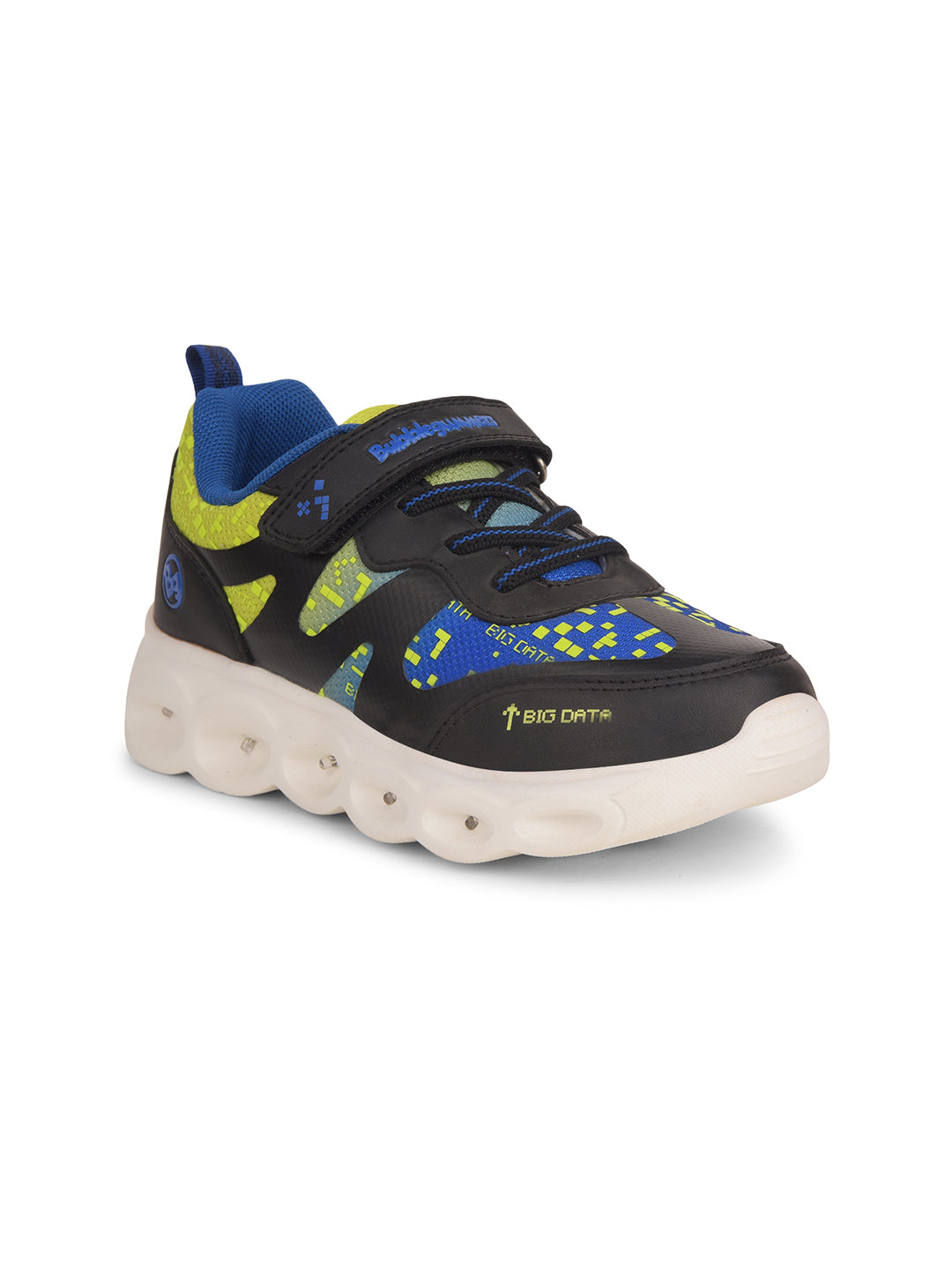 Bubblegummers Boy's Black Casual Velcro Strap Shoes - Black - View 1