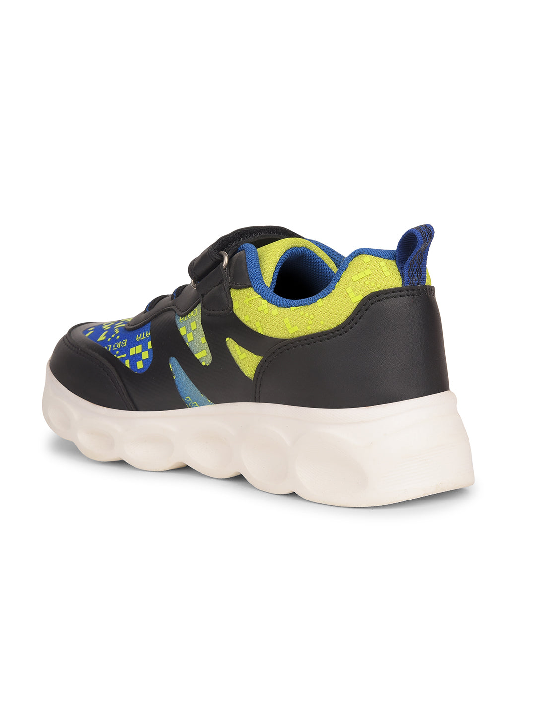 Bubblegummers Boy's Black Casual Velcro Strap Shoes - Black - View 3