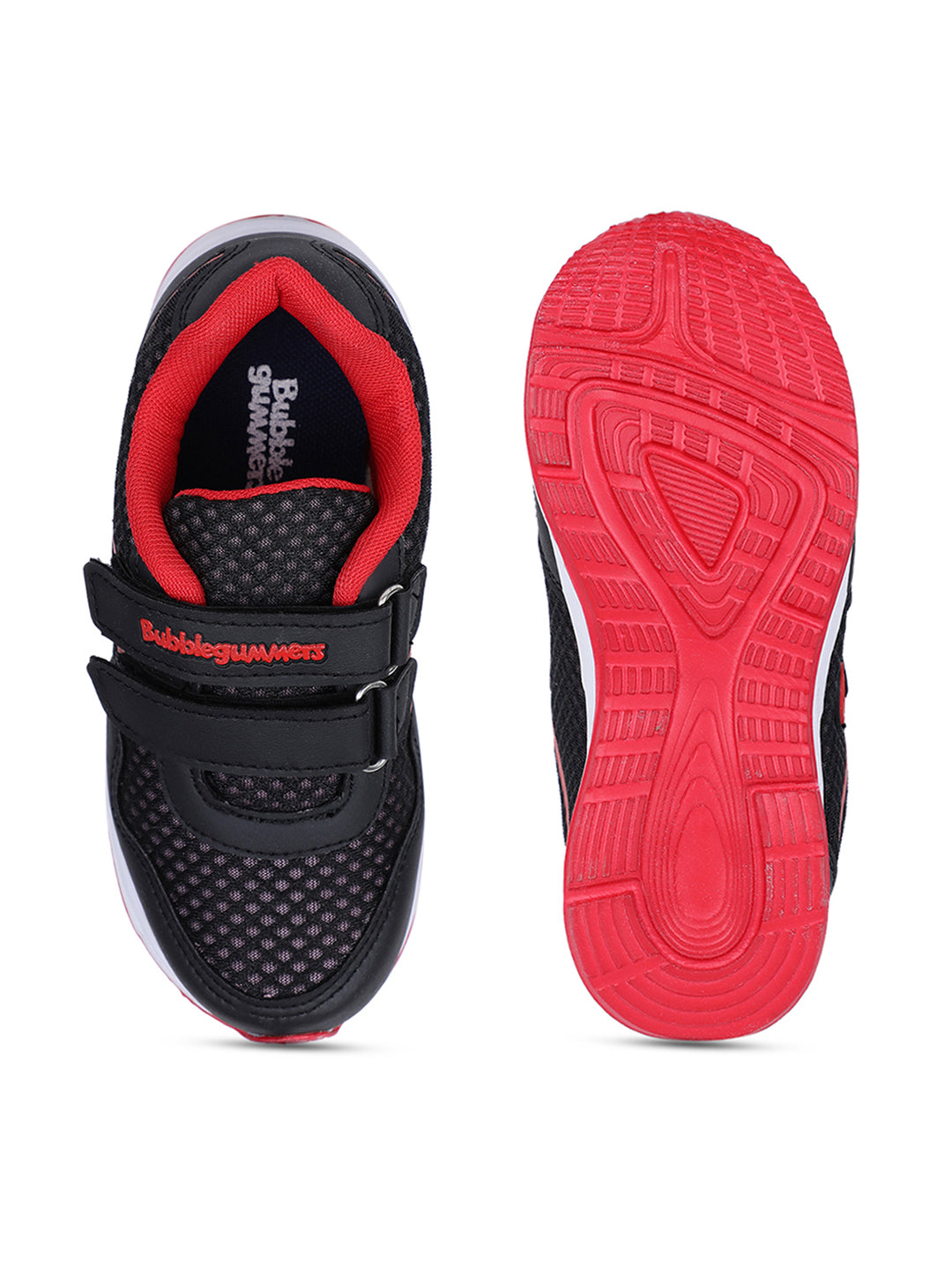 Bubblegummers Boy's Black Casual Velcro Strap Shoes - Black - View 4
