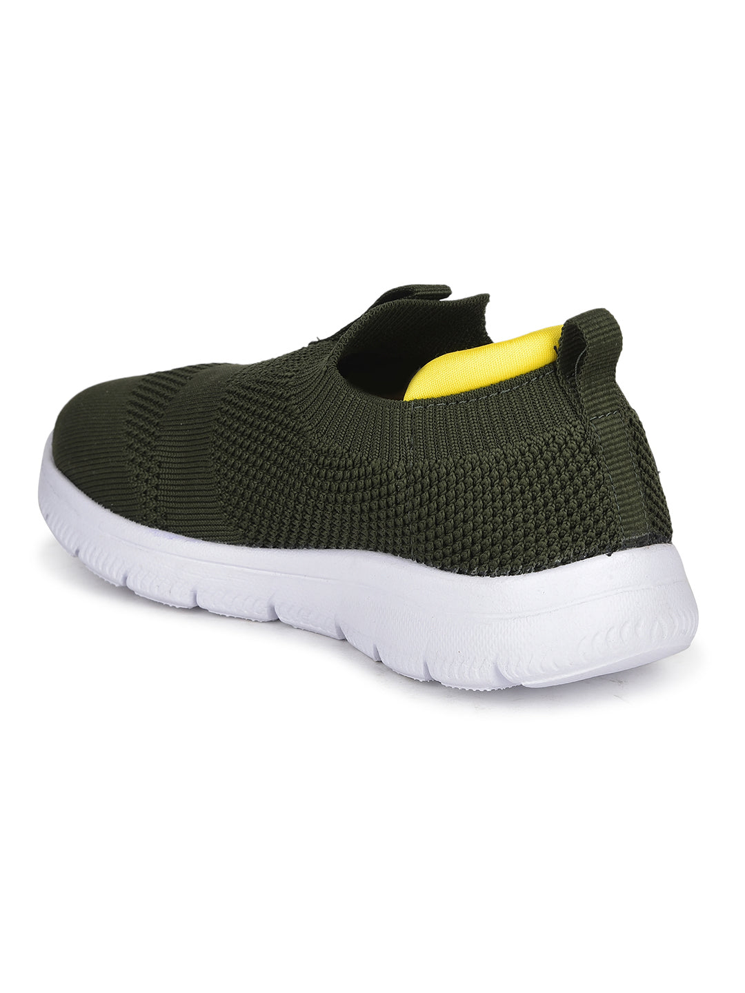 Bubblegummers Boy's Olive Casual Slip-on Shoes - Olive - View 3