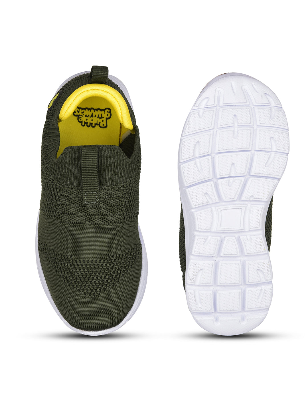 Bubblegummers Boy's Olive Casual Slip-on Shoes - Olive - View 4