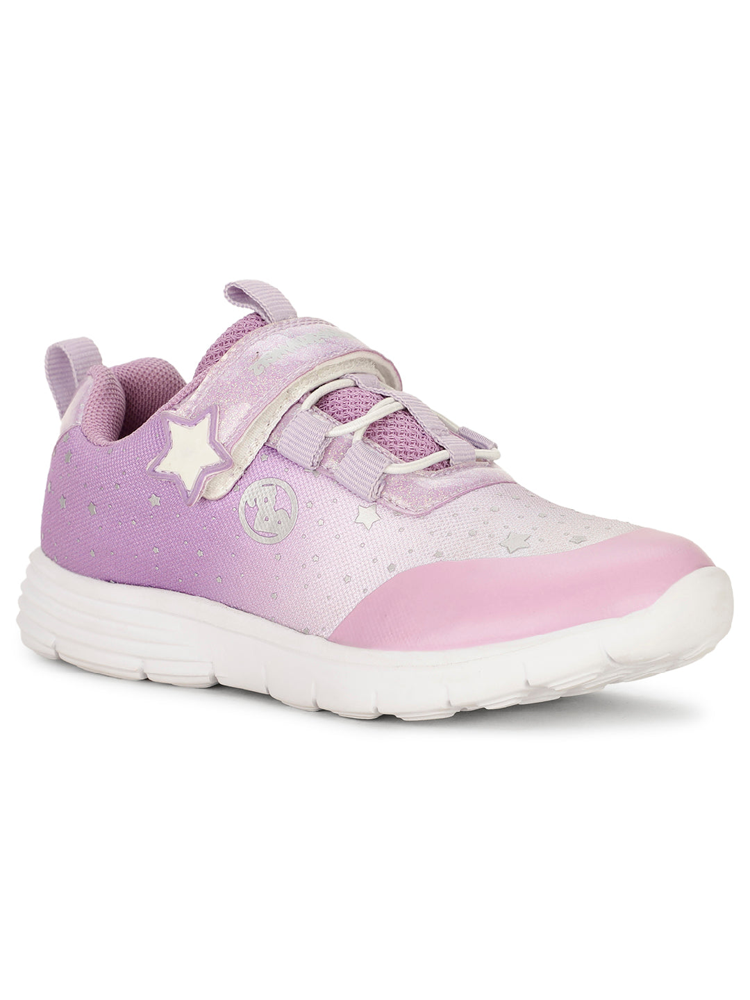 Bubblegummers Girl's Purple Velcro Strap Casual Shoes - Purple - View 1