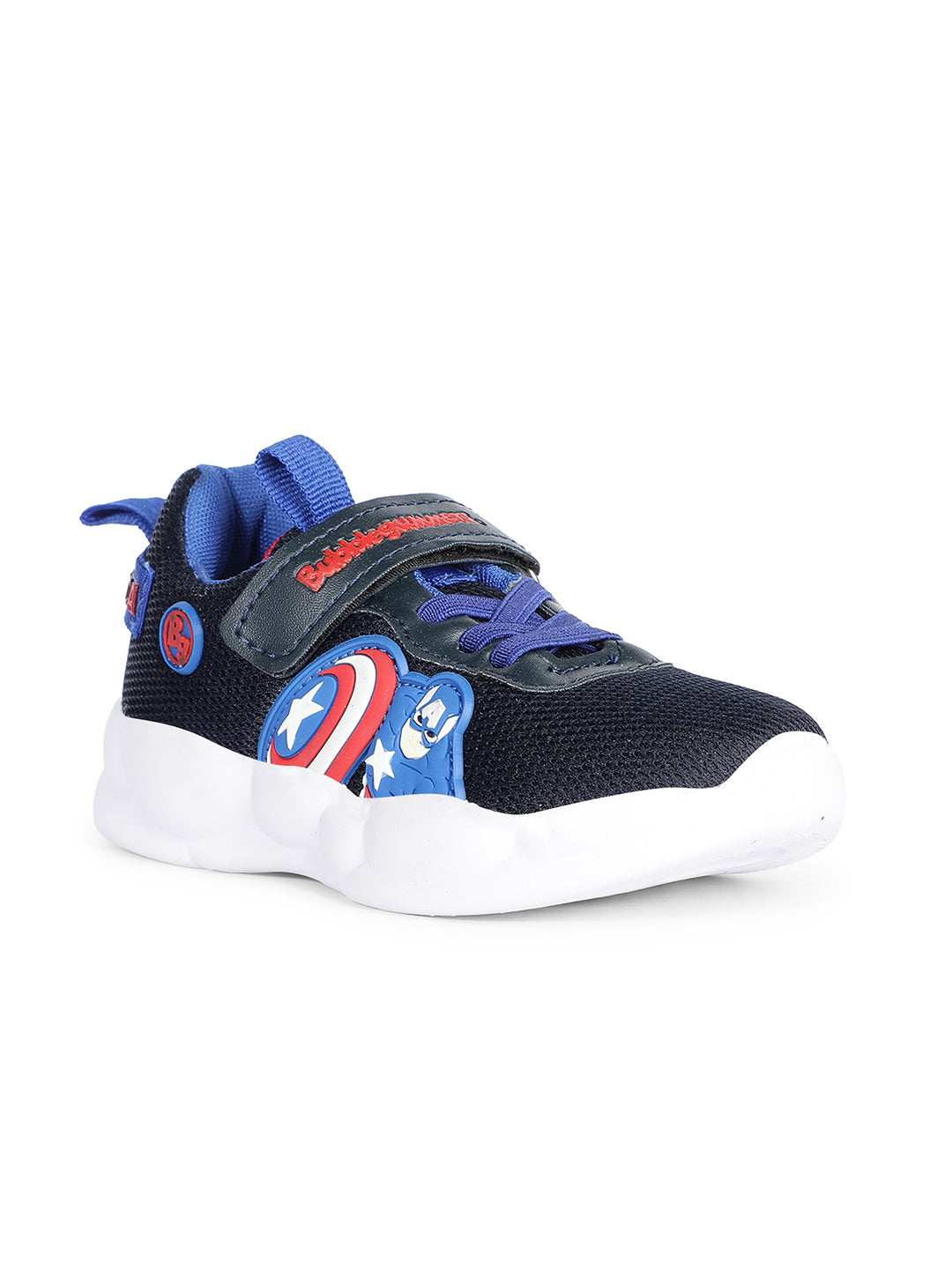 Bubblegummers Boys Casual Velcro Strap Shoes - Navy Blue - View 1