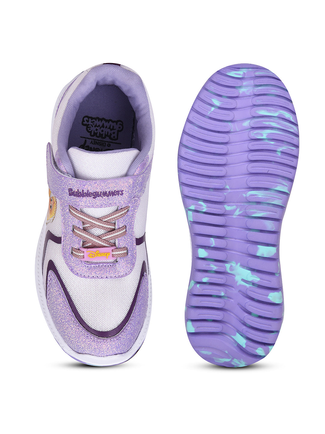 Bubblegummers Girl's Purple Casual Velcro Strap Shoes - Purple - View 4