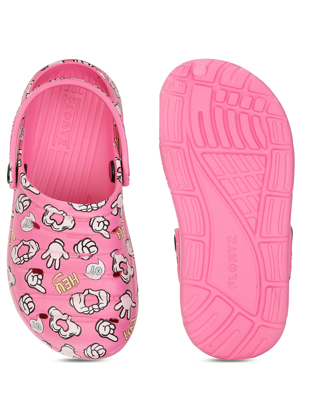Floatz Girl's Pink Casual Clog Sandal - Pink - View 4