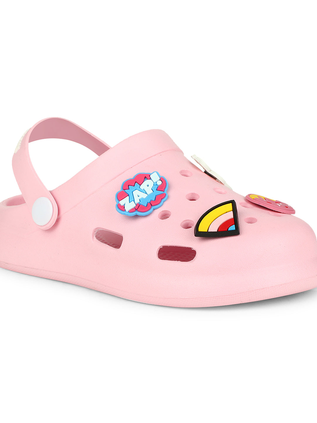 Bubblegummers Girl's Pink Casual Clog Sandal - Pink - View 5