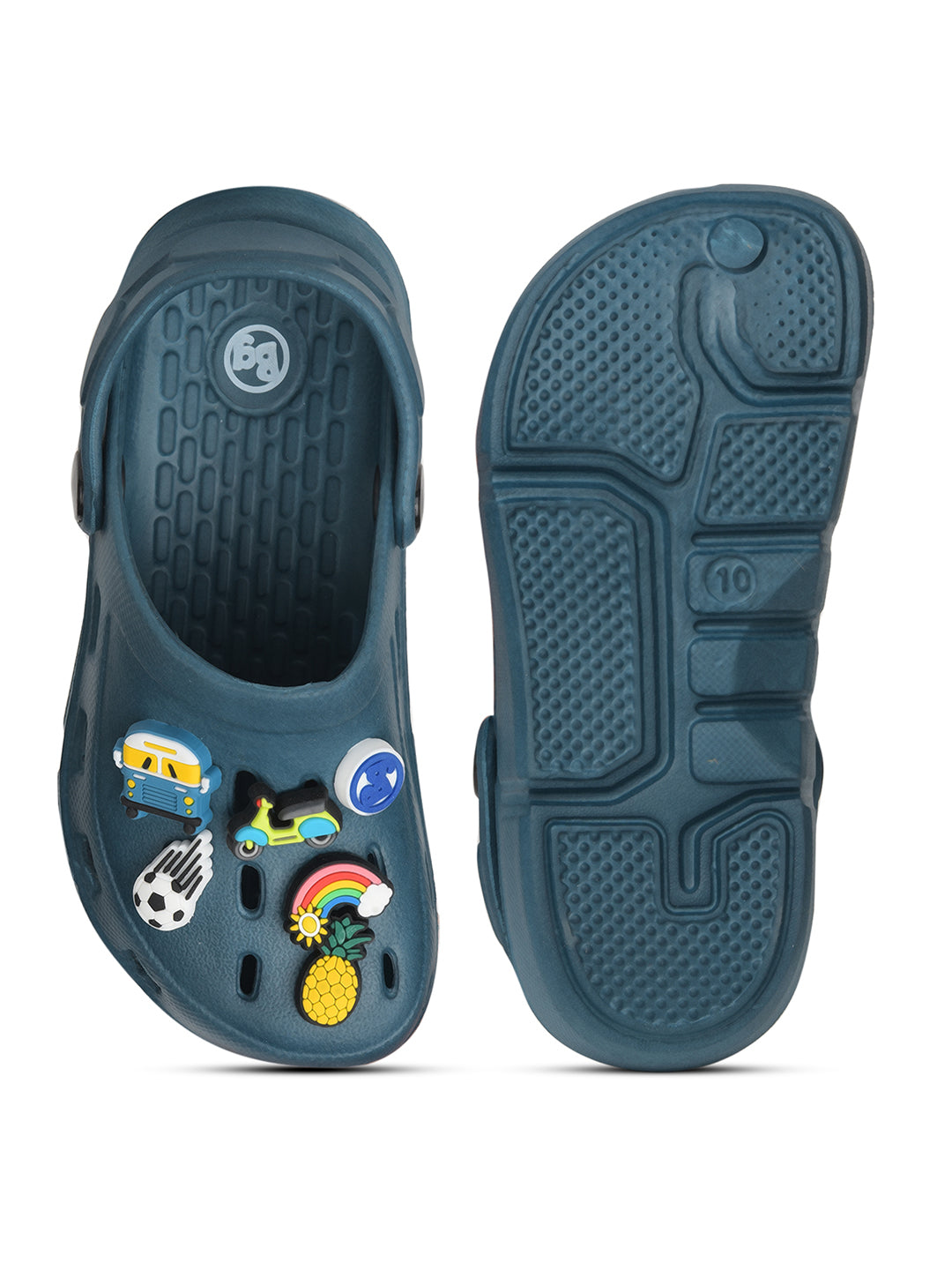 Bubblegummers Kids Unisex Navy Blue Casual Clog Sandal - Navy Blue - View 4