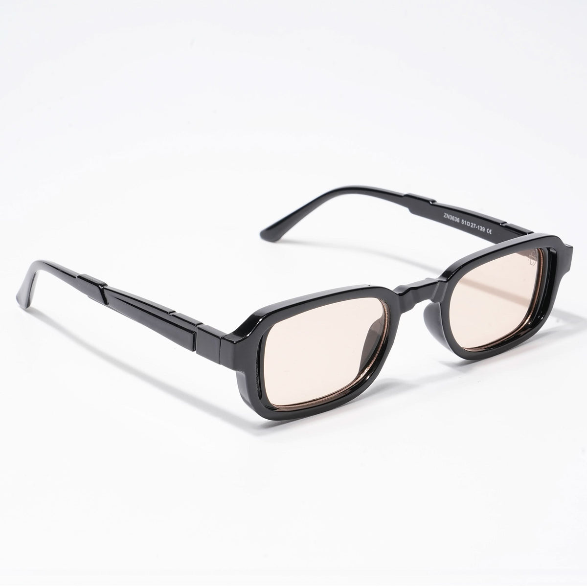 Deuk Shine Black Rectangle Sunglasses for Men and Women - view 2