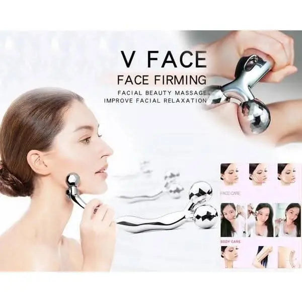 3D Face & Body Roller Massager – Manual Lifting & Toning Tool for Skin Tightening and Blood Circulation HP DD