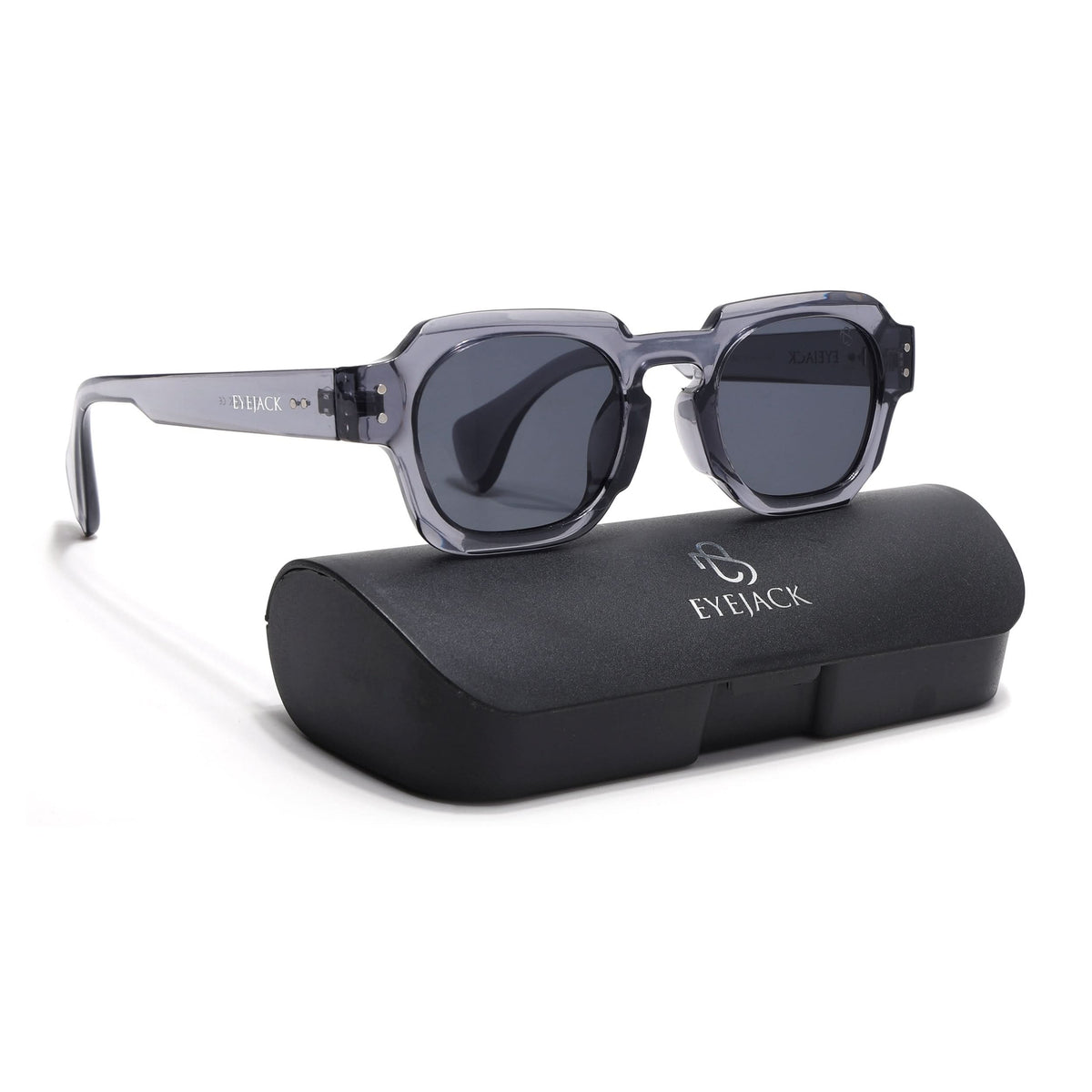 Milan Grey Round Sunglasses for Men and Women - view 8
