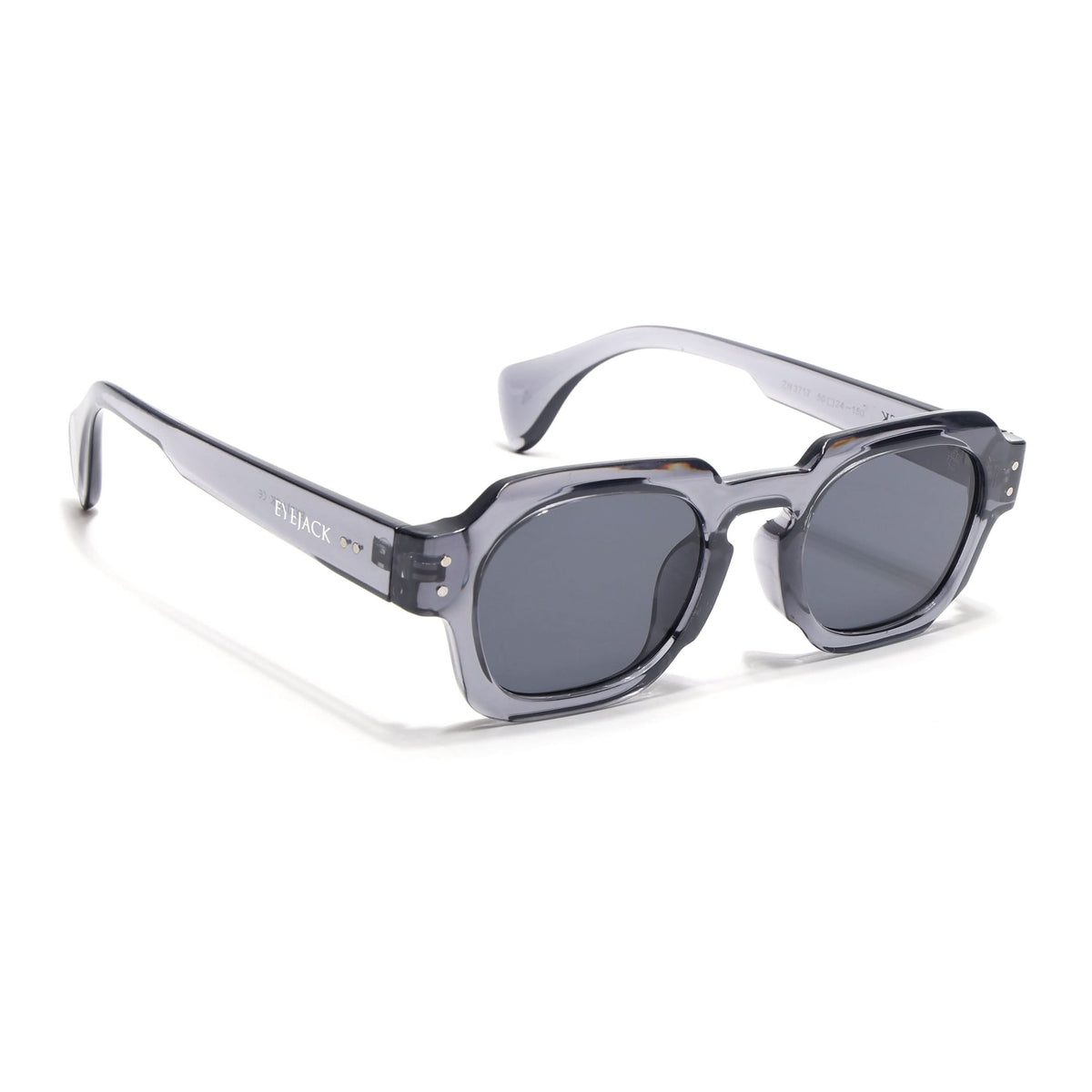 Milan Grey Round Sunglasses for Men and Women - view 3