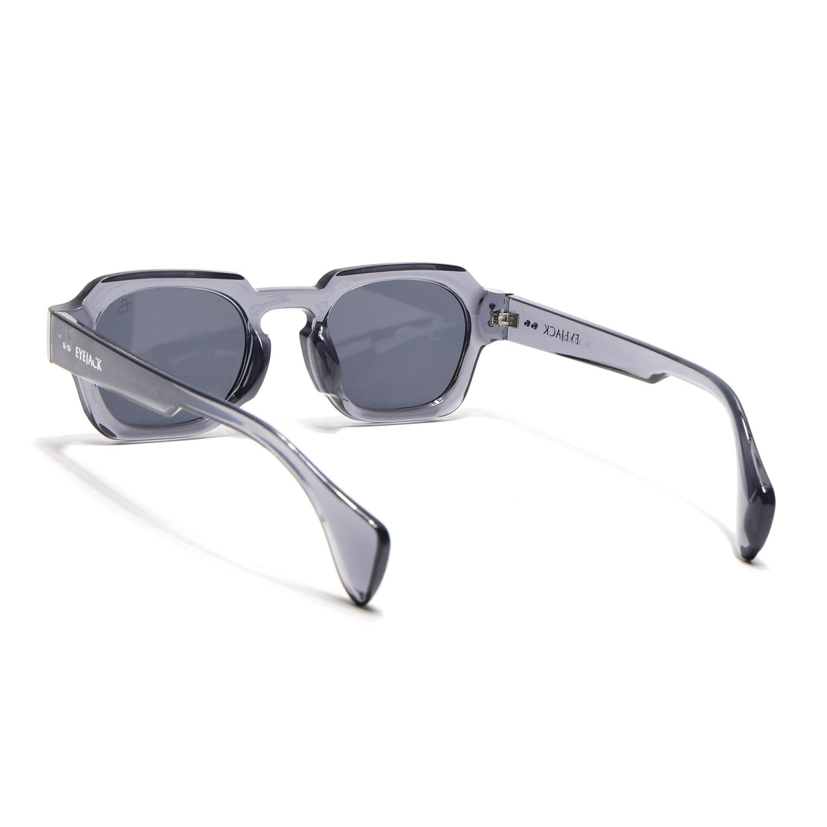 Milan Grey Round Sunglasses for Men and Women - view 6