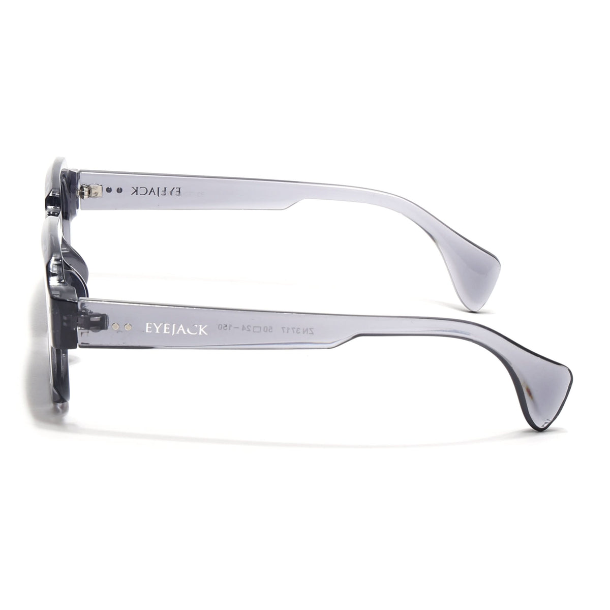 Milan Grey Round Sunglasses for Men and Women - view 7