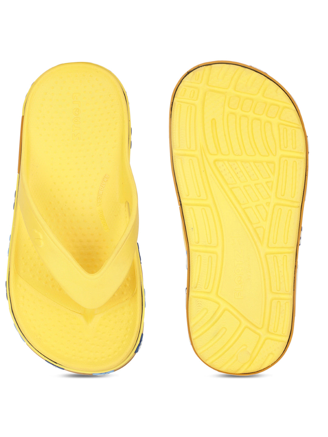 Floatz Kids Unisex Yellow Casual Flip-Flop - Yellow - View 4