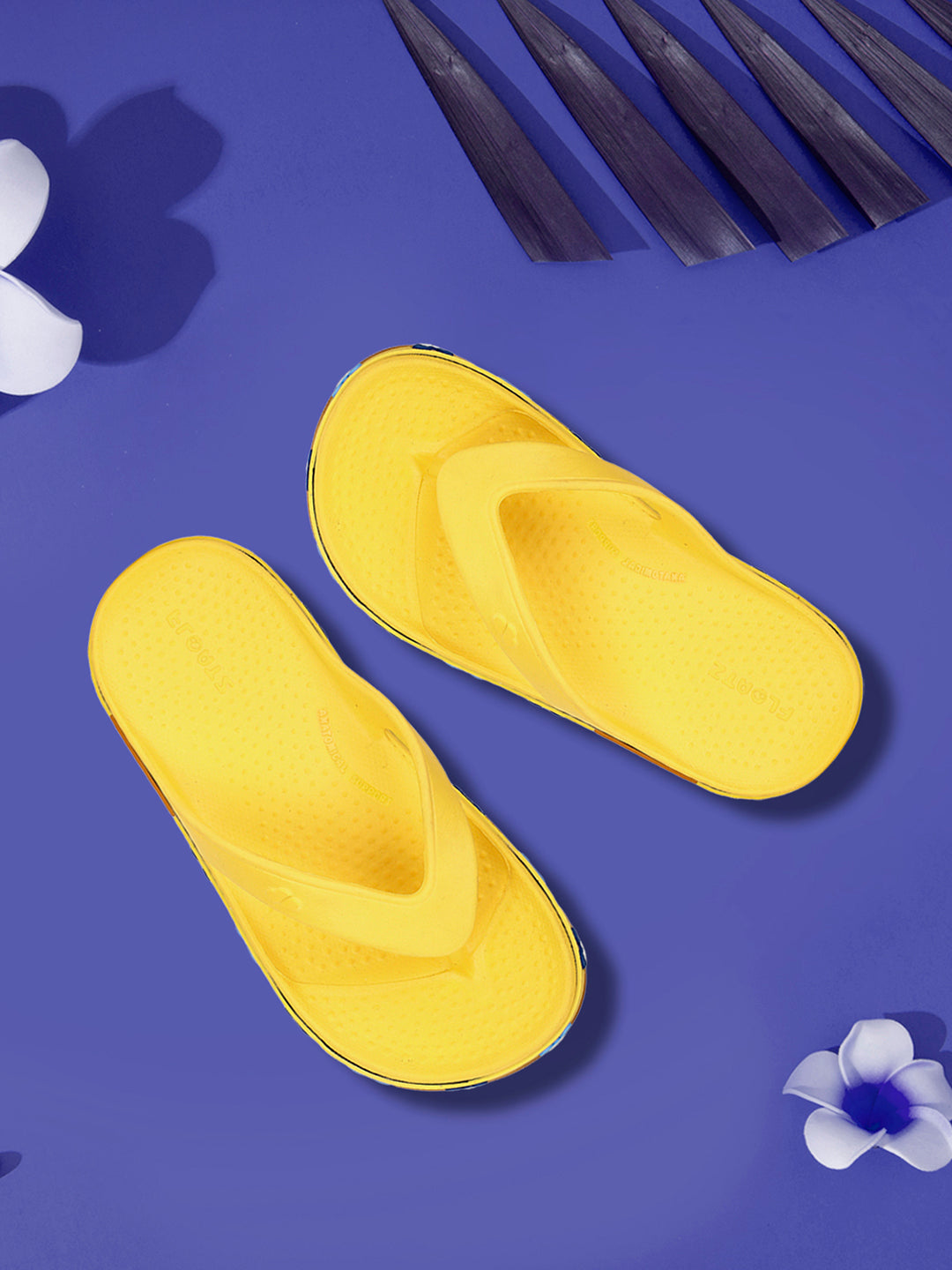 Floatz Kids Unisex Yellow Casual Flip-Flop - Yellow - View 6