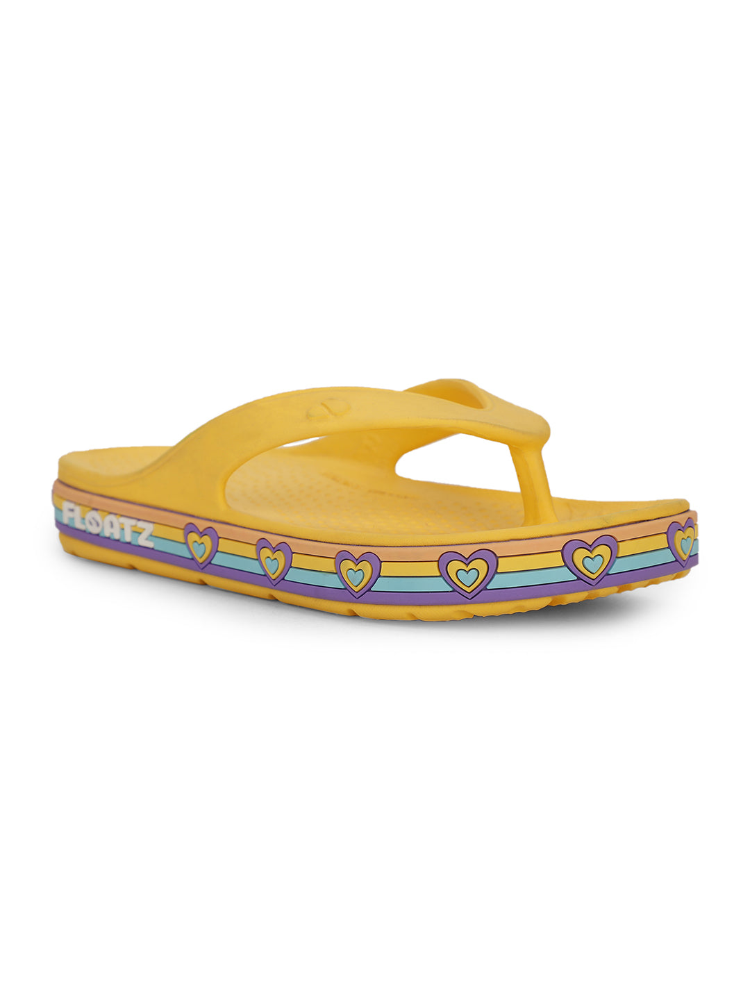 Floatz Girl's Yellow Casual Flip-Flop - Yellow - View 1