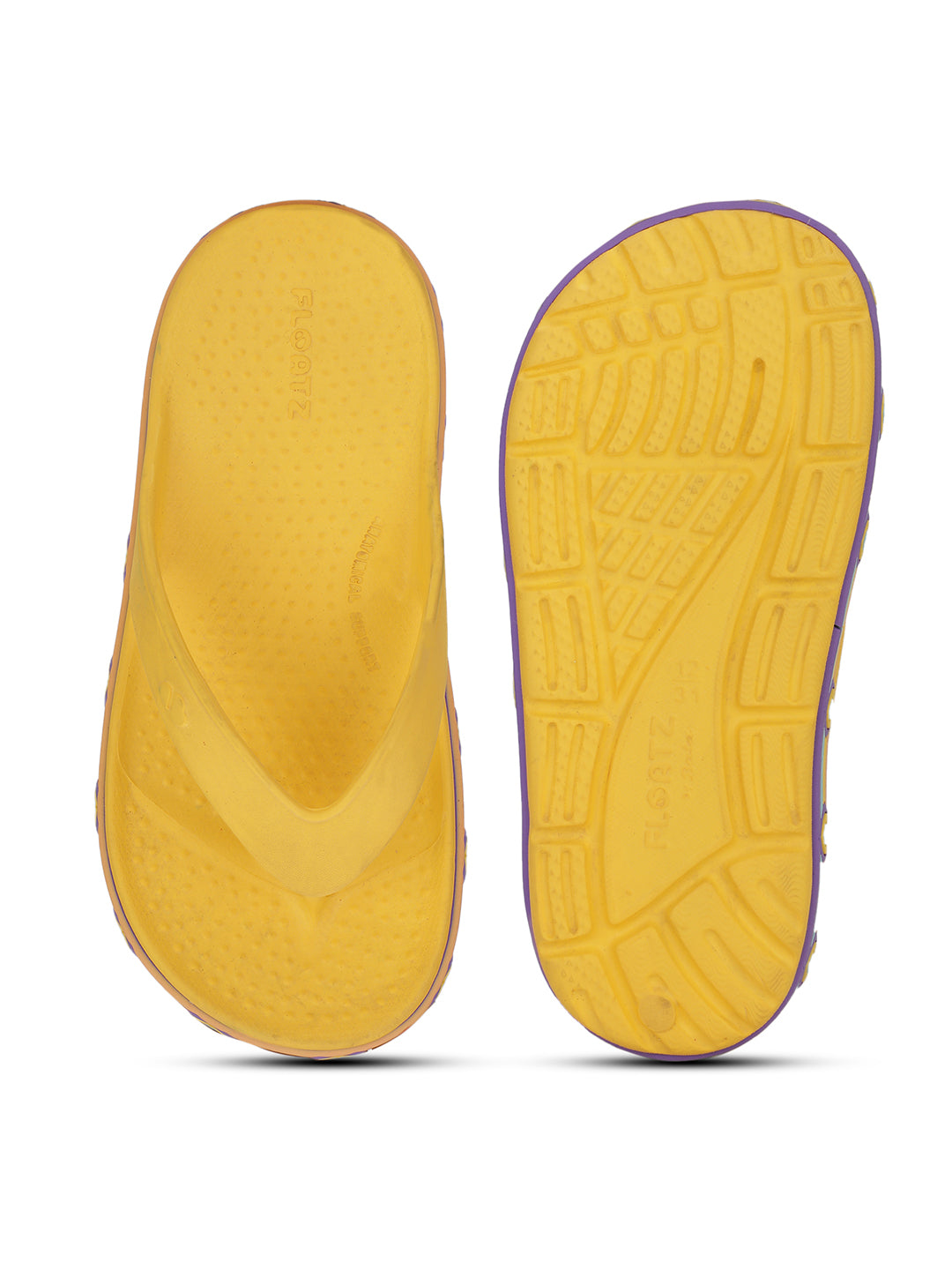 Floatz Girl's Yellow Casual Flip-Flop - Yellow - View 4