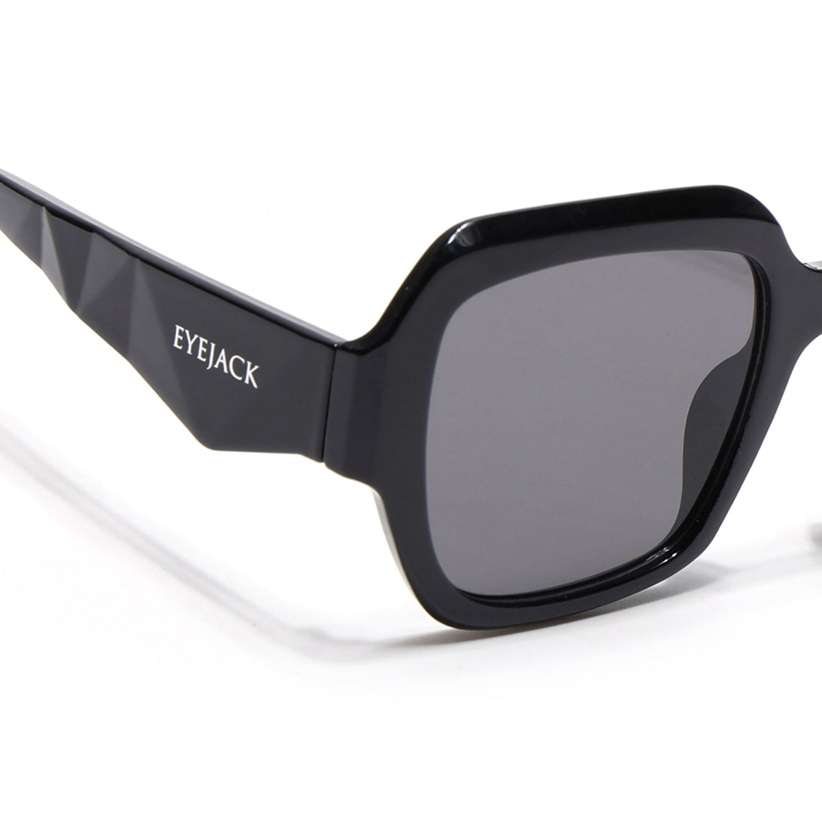 Eyejack Black Oversize Sunglasses for Men and Women - Style L994 - view 3