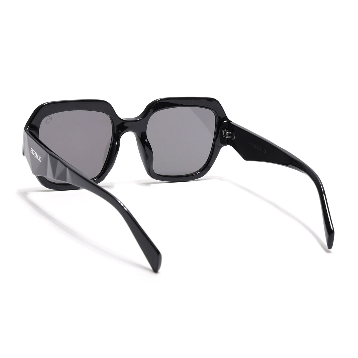 Eyejack Black Oversize Sunglasses for Men and Women - Style L994 - view 4