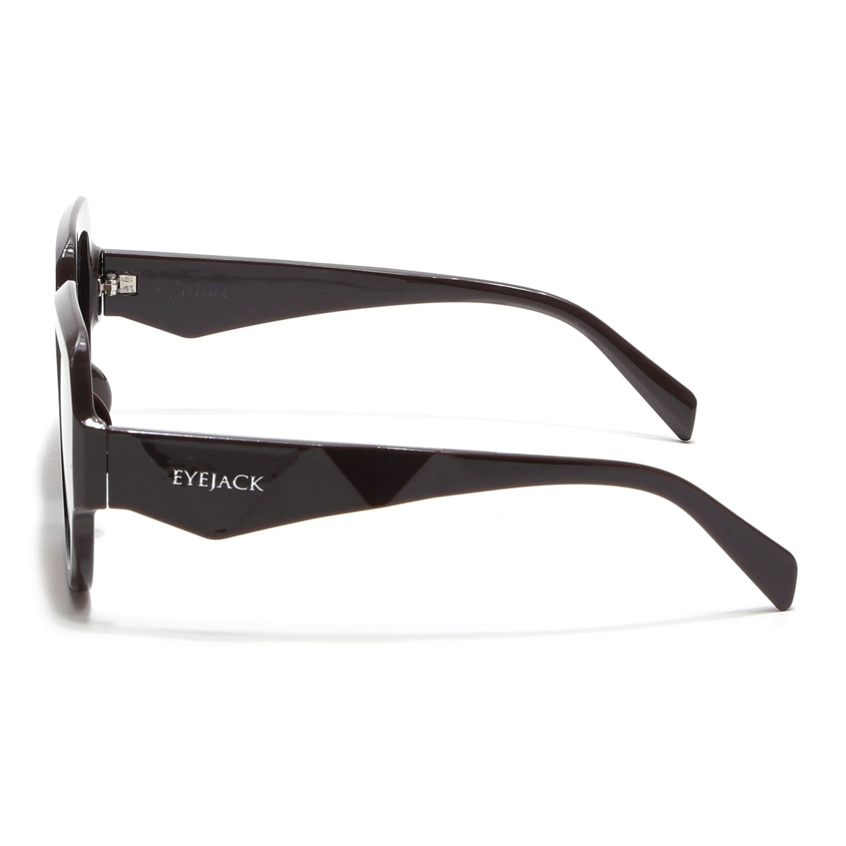 Eyejack Brown Oversize Sunglasses for Men and Women - view 5