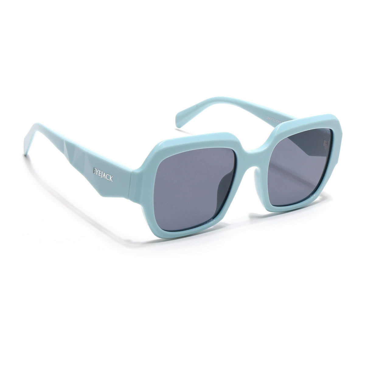 Eyejack Sky Blue Oversize Sunglasses for Men and Women - view 2
