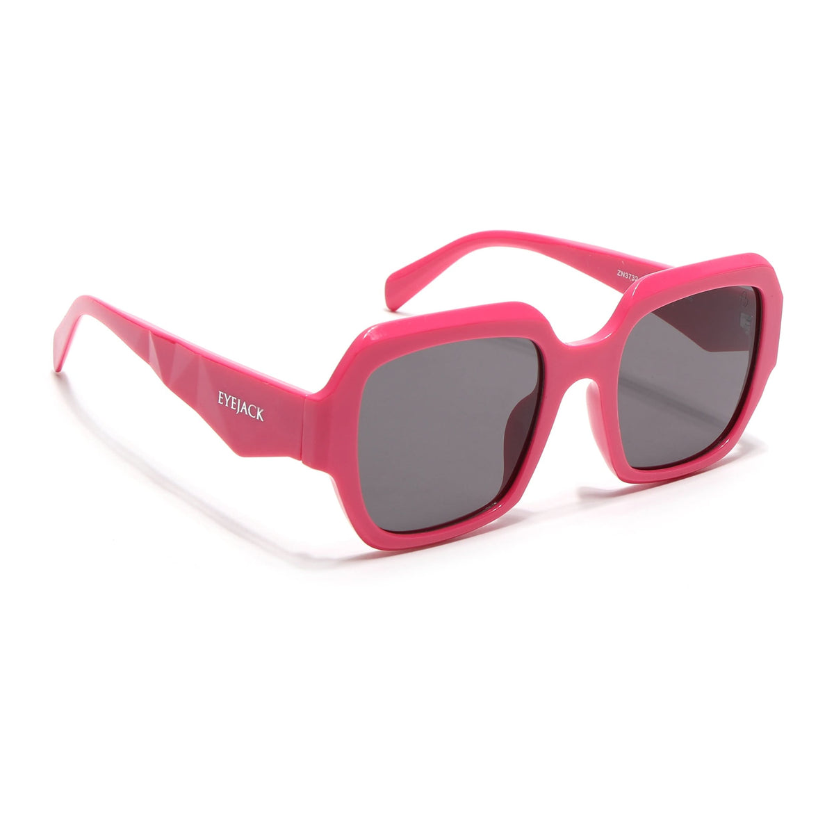 Eyejack Hot Pink Oversize Sunglasses for Men and Women - view 2
