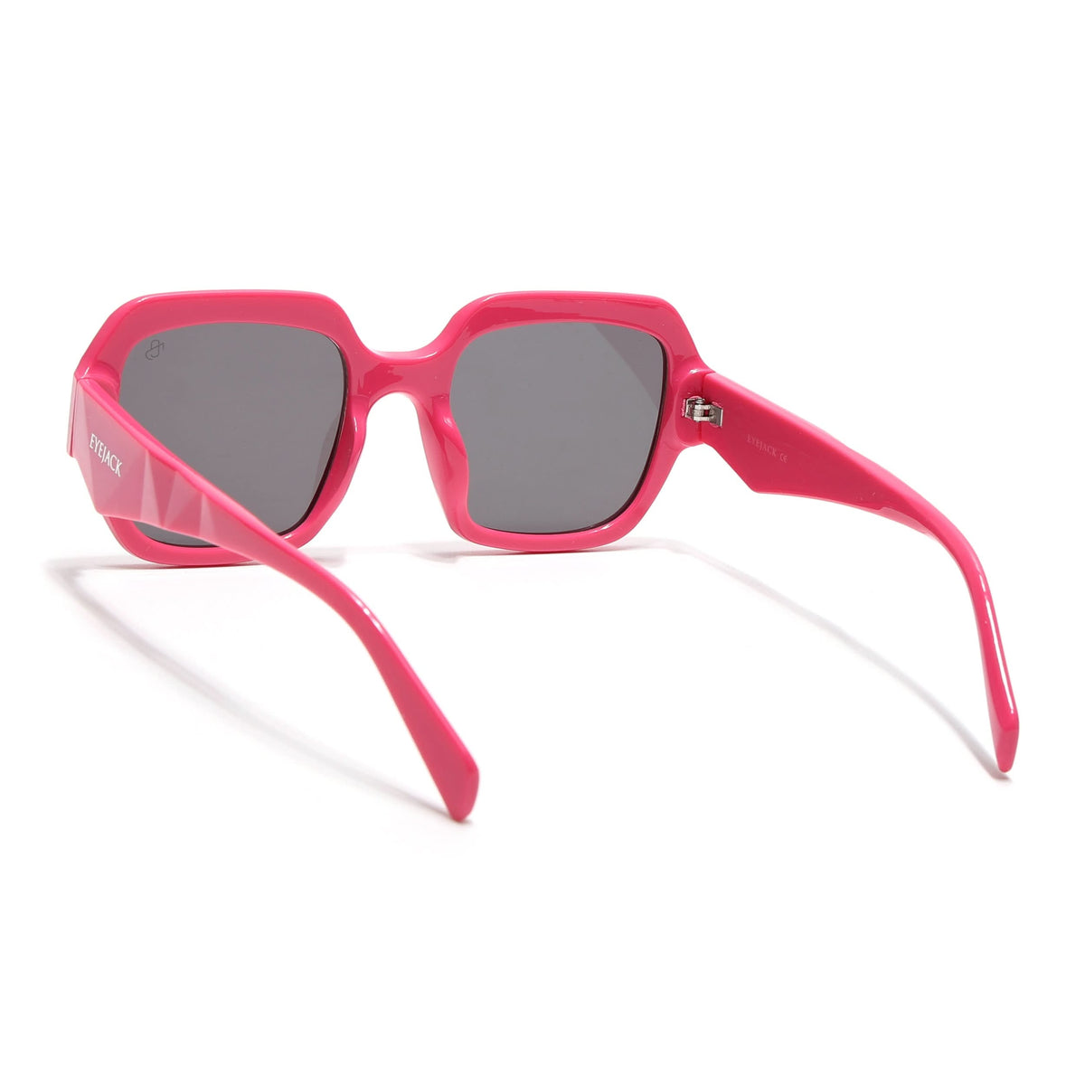 Eyejack Hot Pink Oversize Sunglasses for Men and Women - view 5