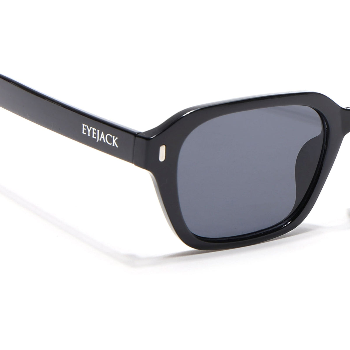 Eyejack Black Square Sunglasses for Men and Women - Style L999 - view 5