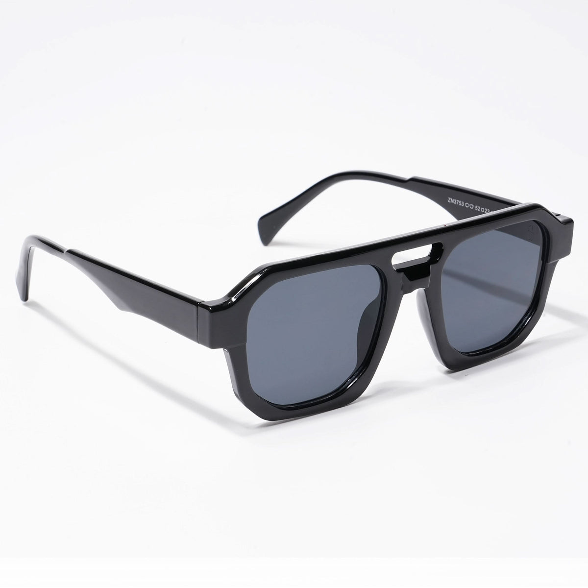 Eyejack Solar Shine Black Square Sunglasses for Men and Women - view 1