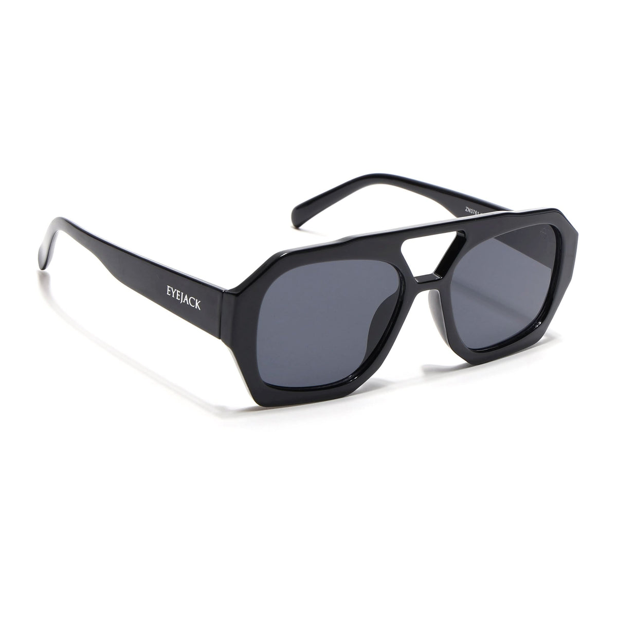 Eyejack Black Wayfarer Sunglasses for Men and Women - Style 1003 - view 2