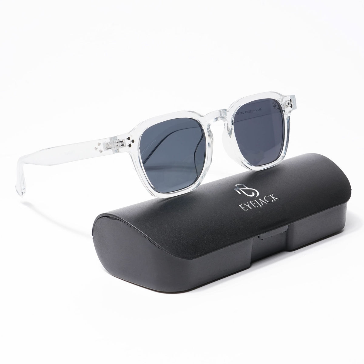 Eyejack Transparent Square Sunglasses for Men and Women - Style L520 - view 5