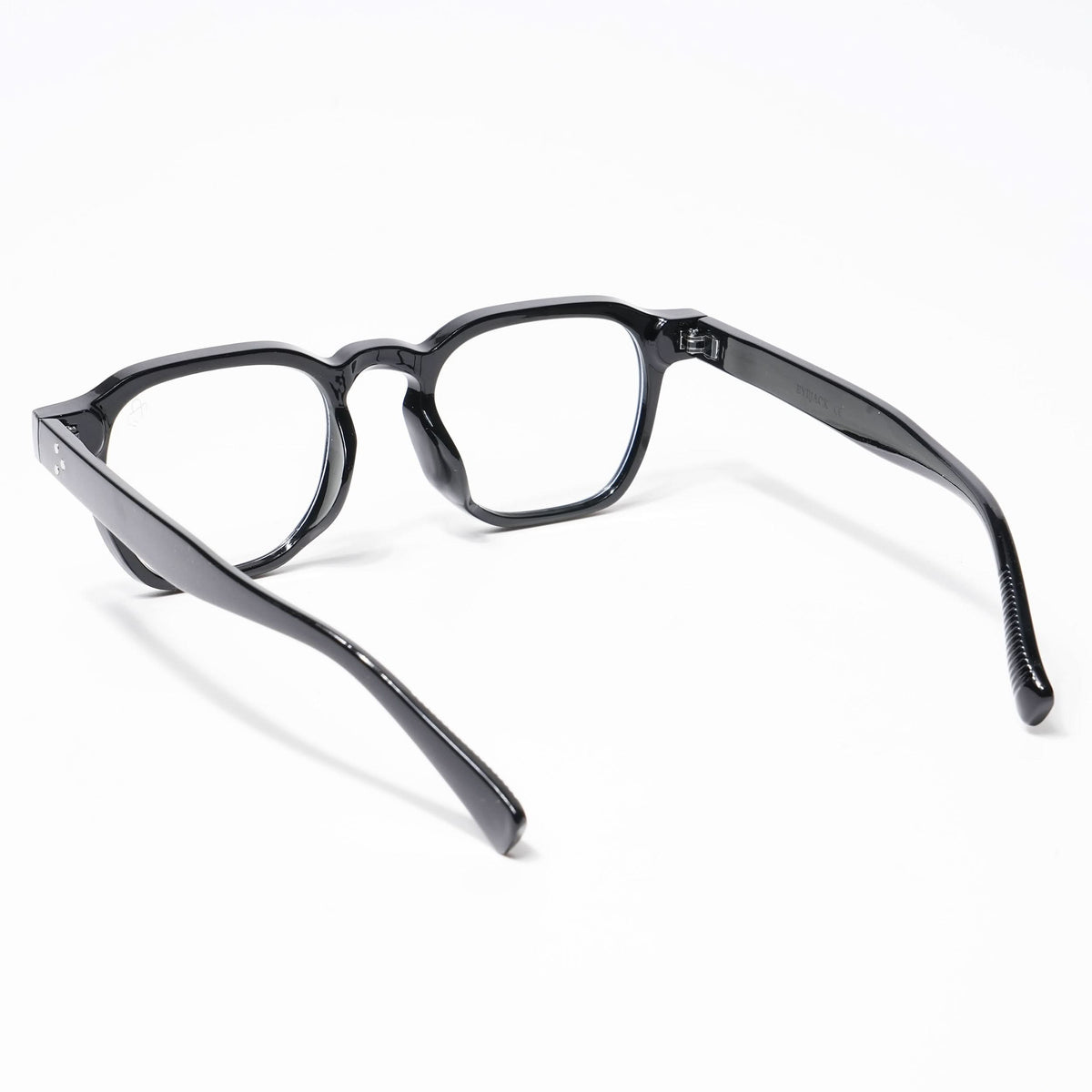Eyejack Shine Black Square Eyeglasses for Men and Women - Style L521 - view 3