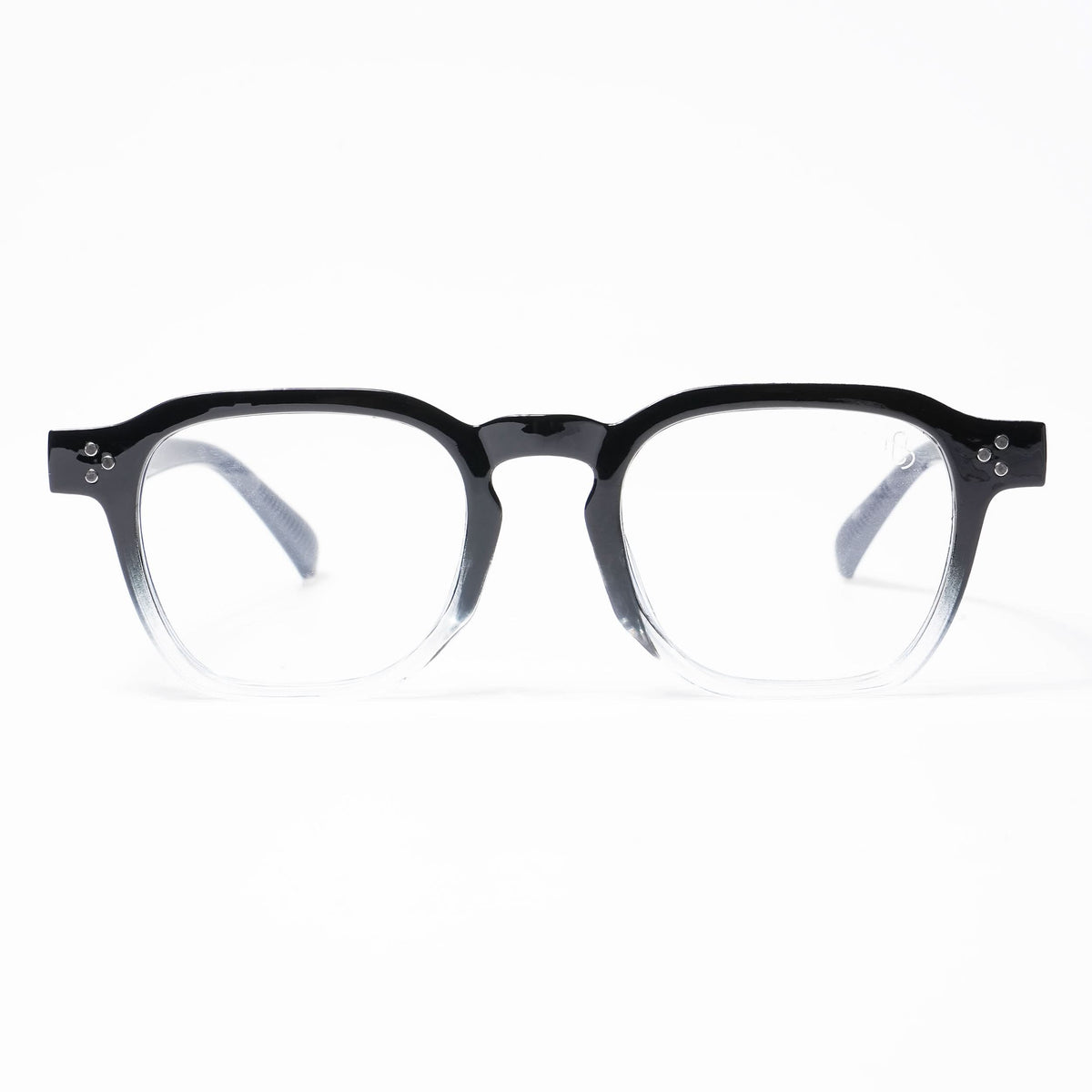 Eyejack Black & Transparent Square Eyeglasses for Men and Women - view 2