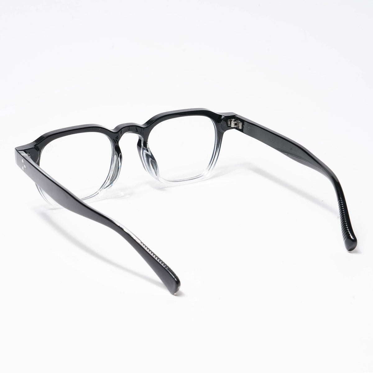 Eyejack Black & Transparent Square Eyeglasses for Men and Women - view 3