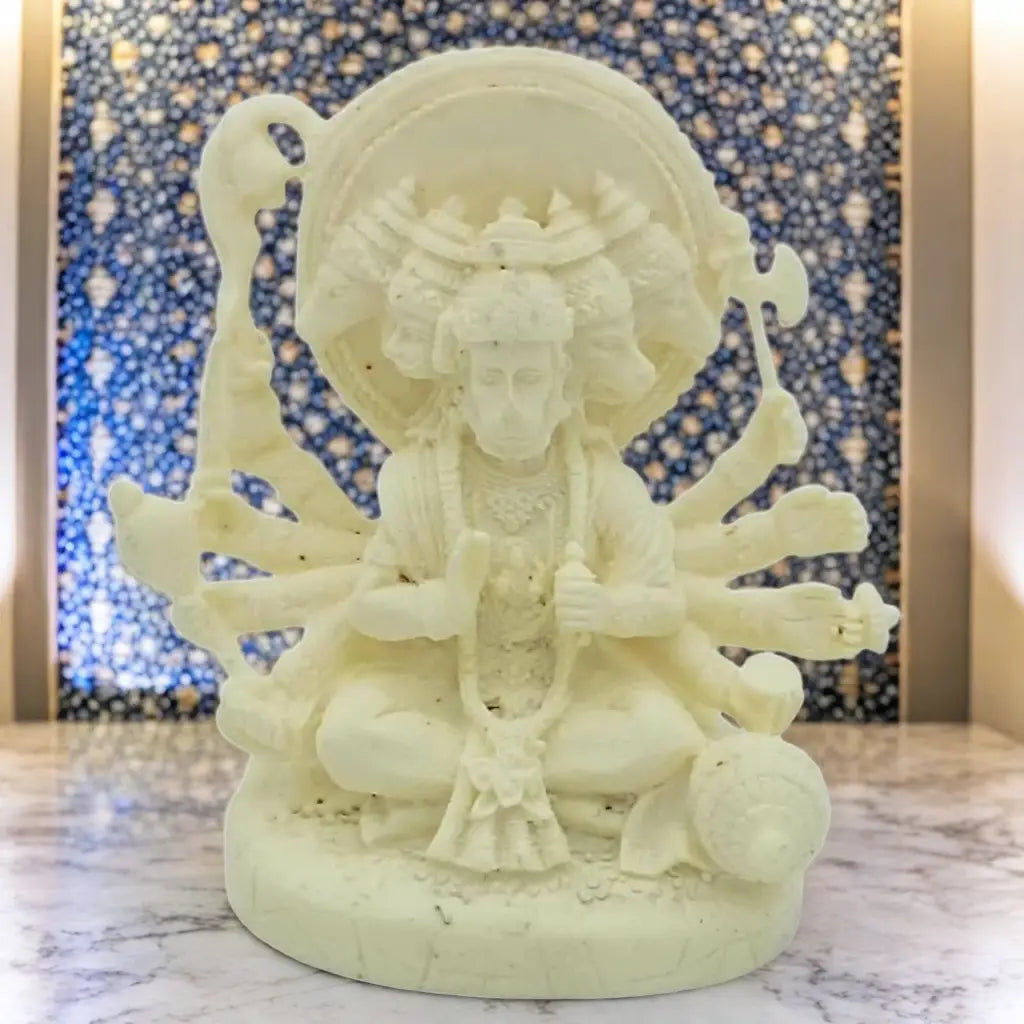 Santarms Marble Panchmukhi Hanuman (Art Deco Idol) Santarms