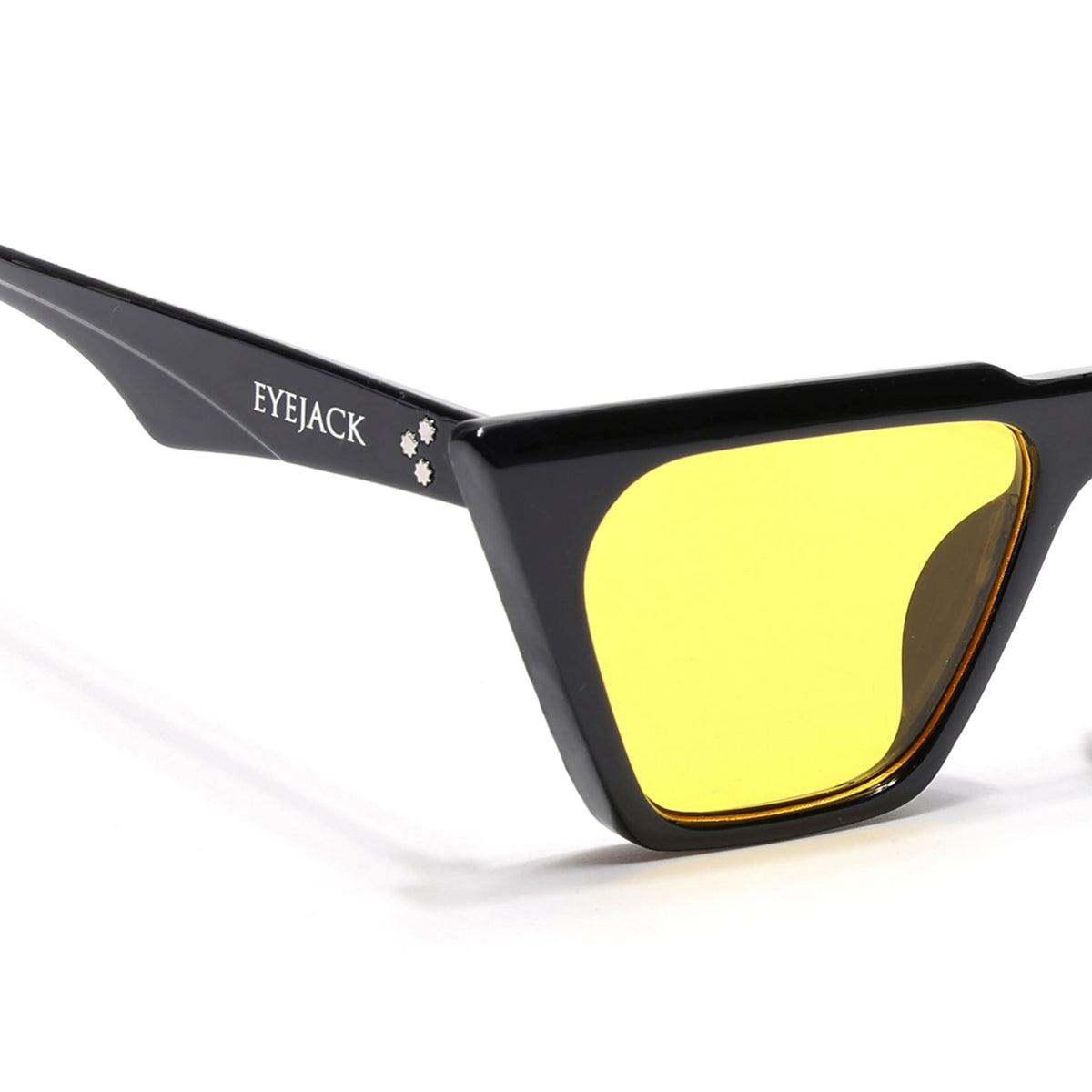 Eyejack Black Cateye Sunglasses for Men and Women - Style 1016 - view 5