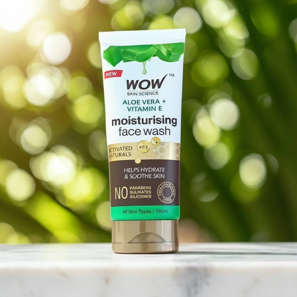 WOW Skin Science Aloe Vera Hydrating Face Wash (100ml) HalfPe - FW -TPT