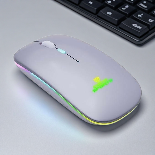 Coconut WM12 Stone Rechargeable Wireless Mouse(Grey)