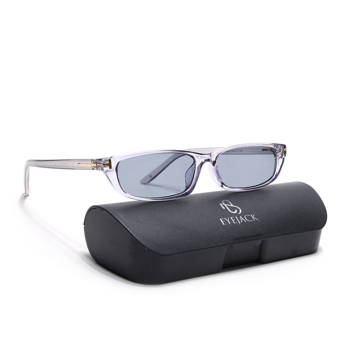 Eyejack Grey Rectangle Sunglasses for Men and Women - Style 1021 - view 8
